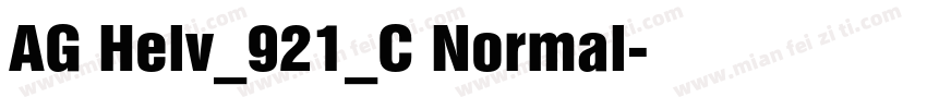AG Helv_921_C Normal字体转换